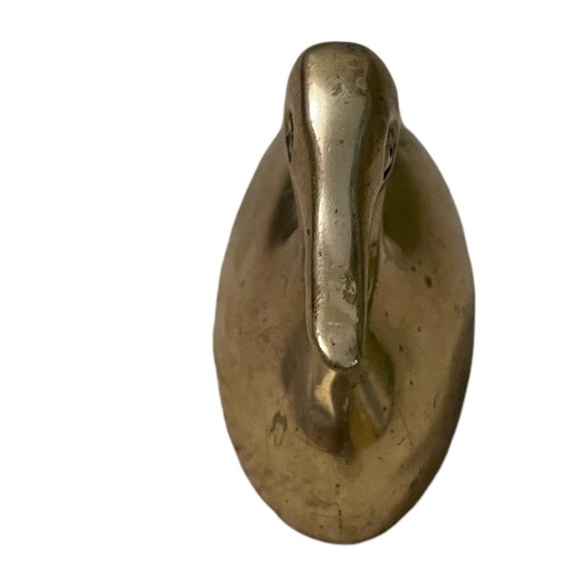 Vintage Solid Brass Duck Figurine Paperweight - Picture 4 of 7